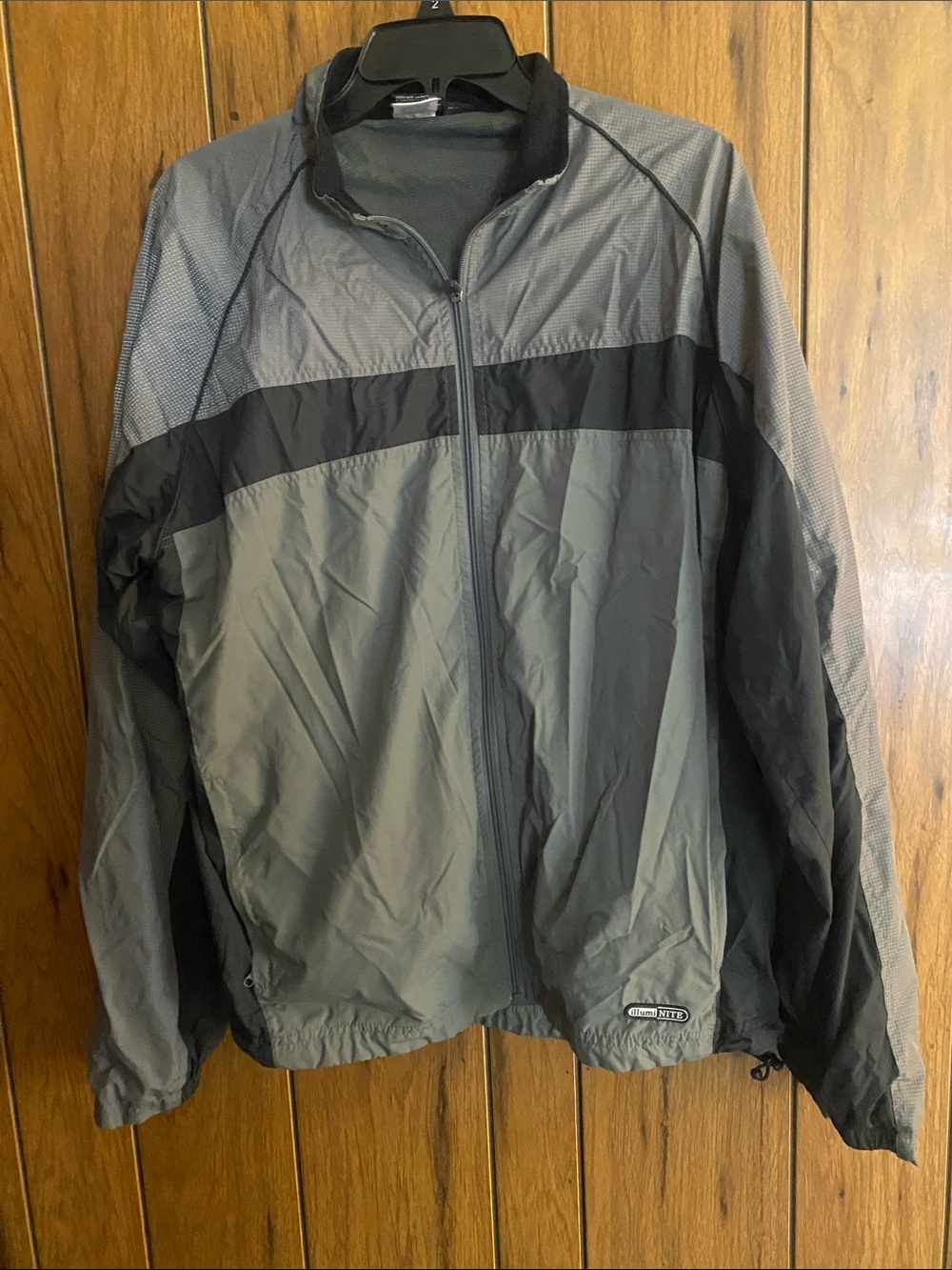 Lightweight Women’s Utility/Windbreaker Jacket in Gray and Black